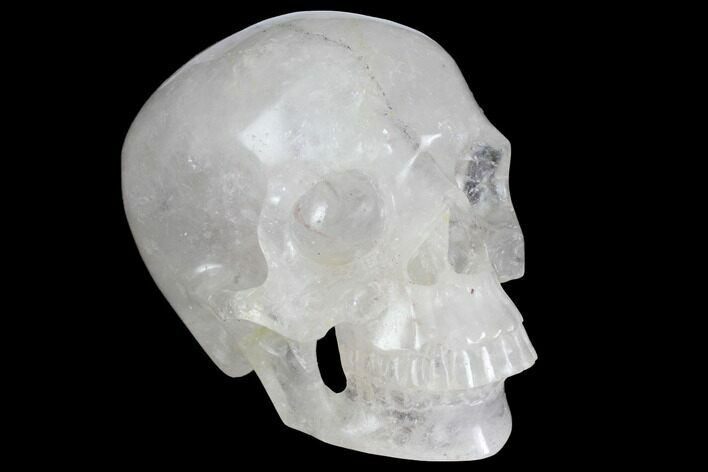 Realistic, Polished Quartz Crystal Skull #150852